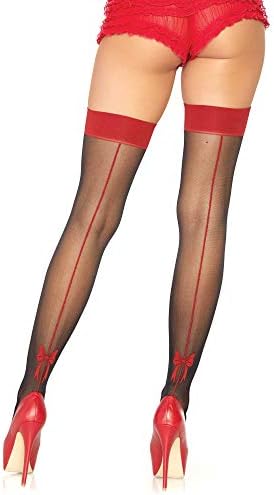 Leg Avenue womens Adult Sized Costumes, Black/Red Bow Accent, One Size US