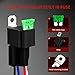 APIELE 4 Pin Relay 12V 40A With 30A Fuse DC SPST Fused Normally Open 1NO With 14 AWG Harness Socket for Car Truck Motor