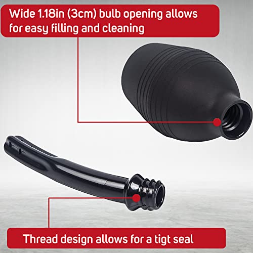 Enema Bulb For Men Or Women - Douche Cleaner - 310 Ml Capacity (Black Color) #TOP4