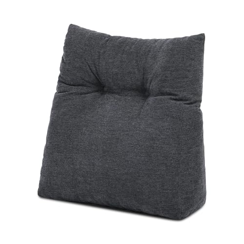 TANYOO Lumbar Support Pillow for Office Chair Memory Foam Back Support Pillow, Seat Cushion for Back Pain Relief, Lumbar Support for Car, Sleeping, Rest, Travel (Dark Gray)