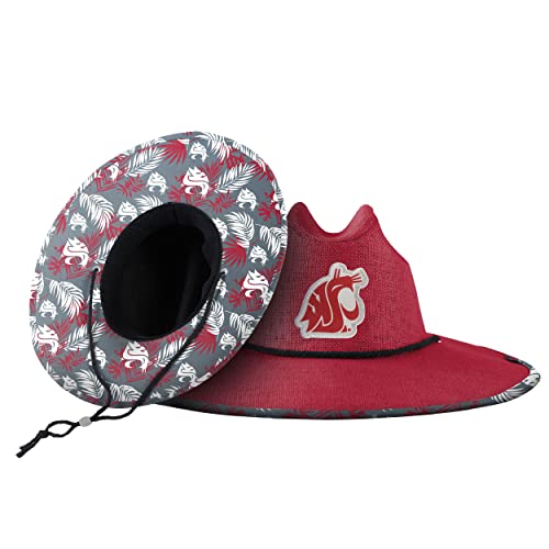Washington State Cougars NCAA Team Color Straw Hat