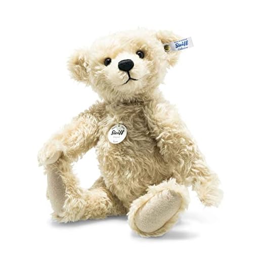 Steiff Luca Teddybär - 35 cm - Sammlerartikel - kein Spielzeug - Geschenk - abwaschbar - antikblond (022920)