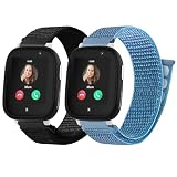 Lurmerea 2 Piezas Pulseras de Nylon para Niños 20mm Compatibles con Xplora X6 Play/X6 Pro/X6 Gen 2, Correa para Smartwatch para Niñas y Niños Confortables Ajustables Repuestos para Anio 6/5
