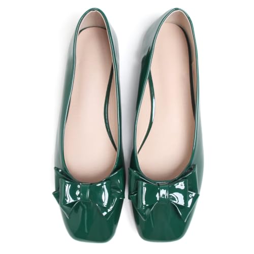 Image of Dear Time Women's Casual Foldable Ballet Flats Square Toe Ballerina Flats Shoes Comfortable