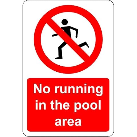 No Running Pool Safety Sign - KPCM Display Cover