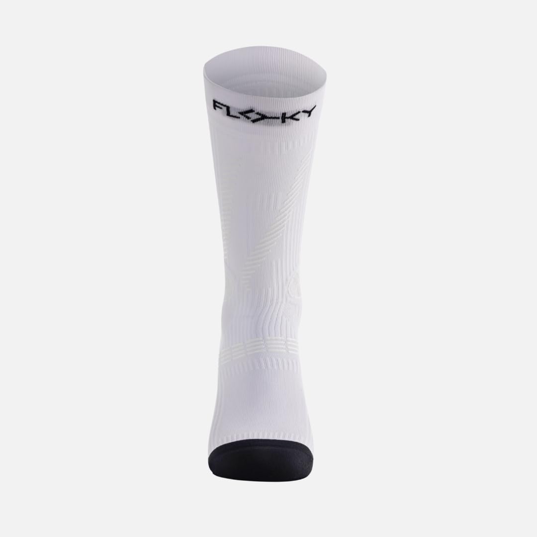 FLOKY GRF MEDIUM Biomechanische Kompressionsstrümpfe für Sport mit hohem Aufprall für Basketball, Volley, Crossfit, Hydrox, Schutz der Achillessehne und Muskeln, maximale Vibrationsreduzierung.