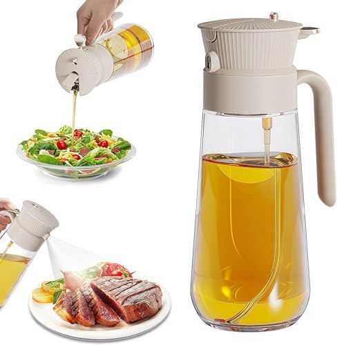 2025 New 18.6oz/550ml Olive Oil Sprayer for Cooking, Leak Glass O...