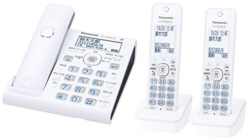 パナソニック RU・RU・RU デジタルコードレス電話機 子機2台付き スマホ連動 Wi-Fi搭載 VE-GDW54DW-W