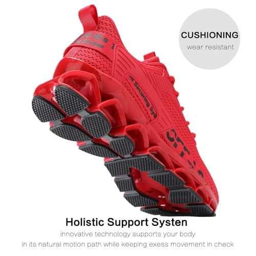Image of Vooncosir Mens Running Shoes Breathable Walking Blade Non Slip Athletic Tennis Shoes Lightweight Fashion Sneakers