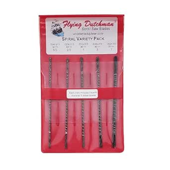 Spiral 60 pc Variety Pack—Flying Dutchman Pinless Scroll Saw Blades