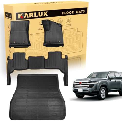 KARLUX �g���^ �g���^ �����h�N���[�U�[ 300�n��p 1-2��ڃt���A�}�b�g�����Q�b�W�}�b�g,4���Z�b�g,5/7�l����p,�A����TPE�f�ށA�h���E�h���E�h���A�_�炩�����؁A��i�A���t���ȒP�A�ϋv���ATOYOTA LC300�n 2021�N8��-��
