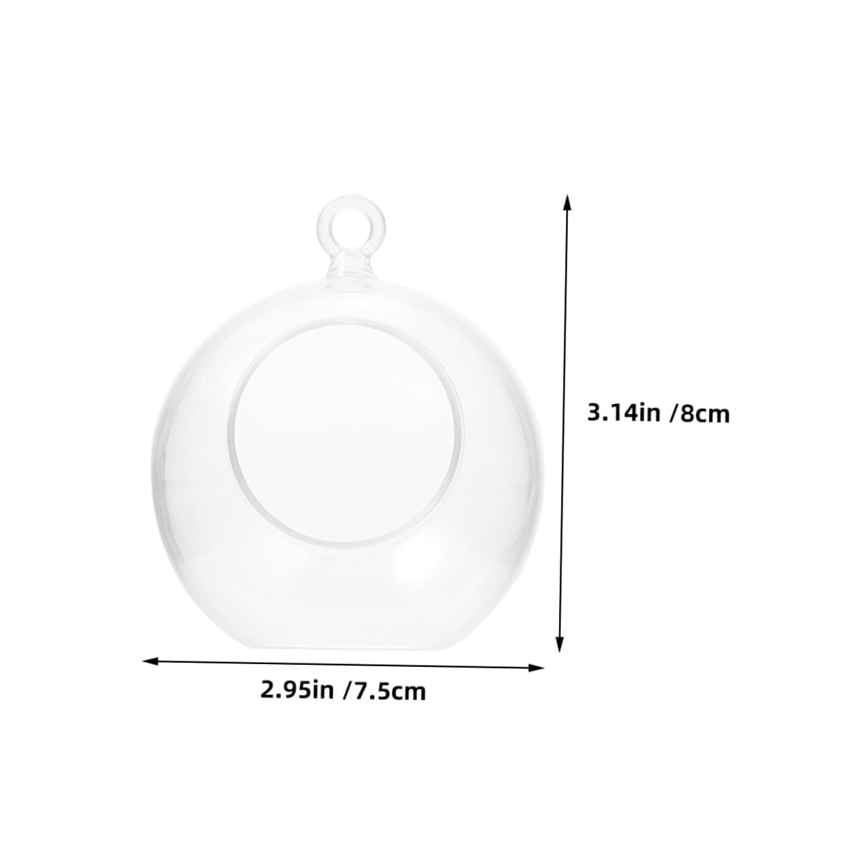 MAGICLULU Bolas Decorativas Transparentes Rellenable de 8 CM 20 Unidades de Plástico Irrompible Adornos Colgantes para Velas y Manualidades Ideales para Decoración Navideña Bodas y