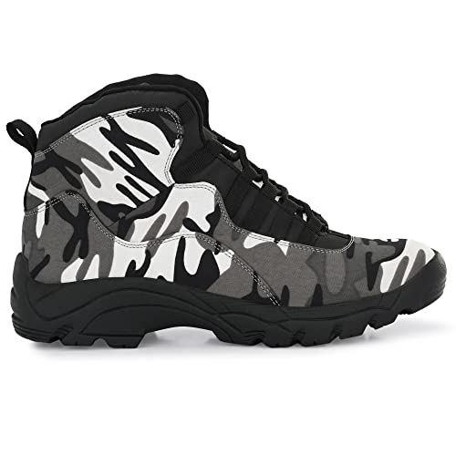 Image of Leo's Fitness Shoes Men's Hiking /Jungle Boots Lightweight Anti-Slip Outdoor Shoes Mid Top Ankle Hiker Trekking Work Boot Hiking & Trekking Shoes