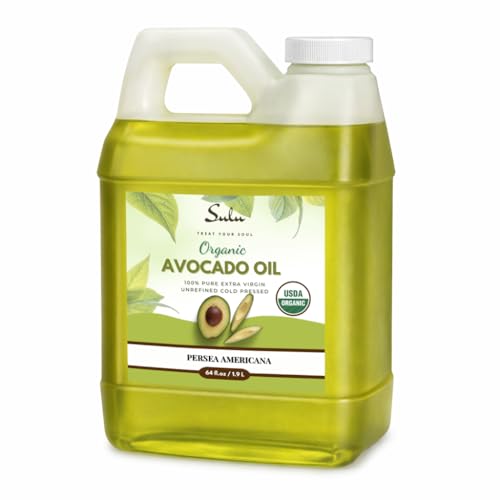 4 LBS/64 FL.OZ Certified Organic Unrefined Extra Virgin Raw Avocado Oil