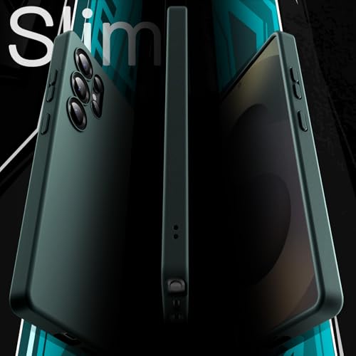 Image of JETech Slim Fit Cover TPU Case for Samsung Galaxy S25 Ultra 5G, Camera Lens Full Protection, Soft TPU Thin Protective Phone Cover with Matte Finish, Shockproof (Midnight Green)