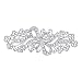 EVER FAITH Wedding Filigree Bowknot Brooch Clear Austrian Crystal Silver-Tone