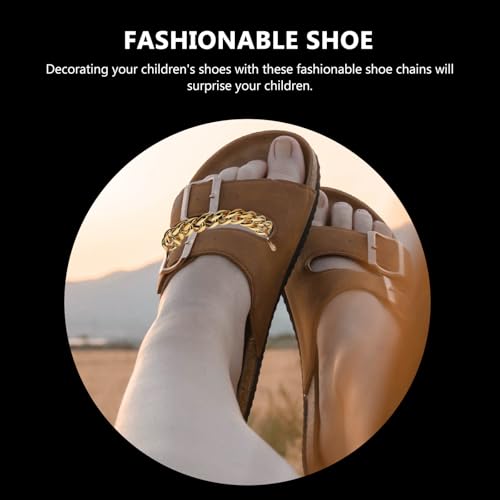 Chaîne décorative chaussures acrylique résistante et facile à fixer