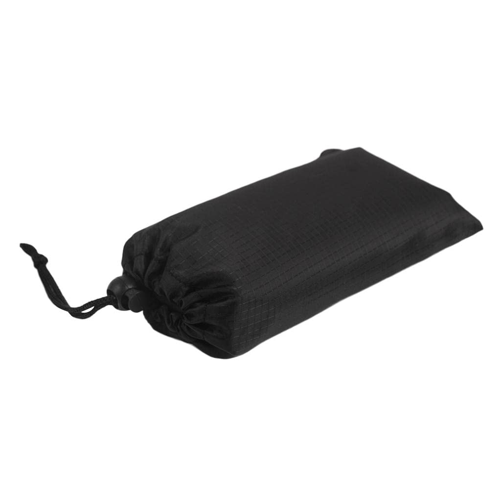 MERISHOPP Waterproof Foldable Camping Blanket Outdoor Picnic BBQ Mat 140x150cm Black| Sports Equipment | Training Gear-image-4