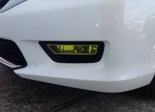 Precut Vinyl Tint Cover for 2013-2015 Honda Accord Foglights (Sedan) (Yellow)