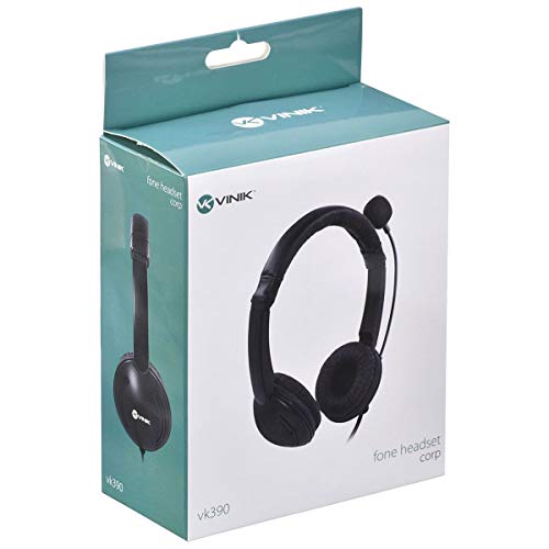 FONE HEADSET CORP USB COM MICROFONE - PRETO - VK390