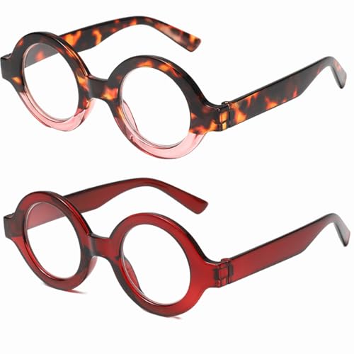 Lunettes anti-lumière bleue rondes vintage de lecture pour écran et fatigue oculaire