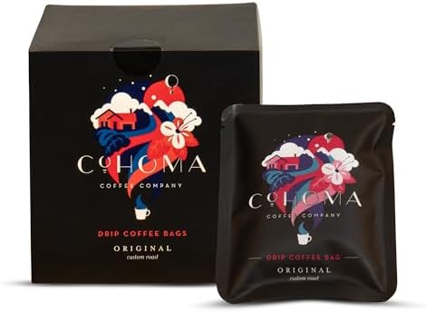 Cohoma Custom Roast Drip Coffee Bags - Set of 10 - Brews in 1-2 Minutes