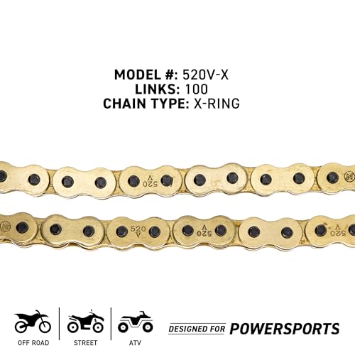 Image of NICHE Gold 520 X-Ring Chain 100 Links with Connecting Master Link