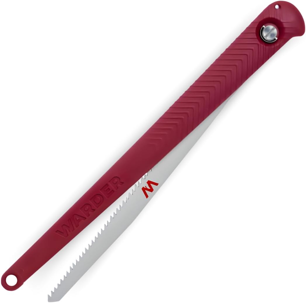 Warder Folding Saw - Portable Hand Saw for Wood & Tree Cutting, Camping & Hunting, Foldable & Durable Design