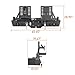 Hooke Road KarooCargo Rear Bumper for 2020-2025 Jeep Gladiator JT, Rock Crawler Bumper with Dual Swing Arms, Spare Tire Carrier, 5.3-Gallon Jerry Can Holder