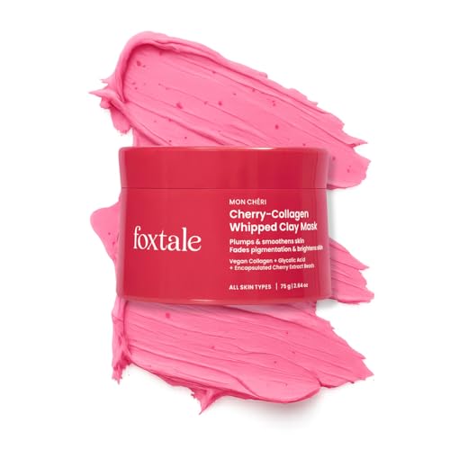 Foxtale Cherry-Collagen Whipped Clay Mask | Vegan Collagen + Glyc...