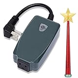 Wireless Remote Control Outlet with Magic Wand, Wireless Remote Switch for Christmas Tree and Decorative Lights Indoor/Outdoor, Good Christmas Gift for Kids, Friends, Family