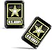 Biomar Labs® 2 x 3D Gel Pegatinas Siliconas Bandera Estrella Militar Americana Ejercítio de Estados Unidos Flag US Star Army Sticker Adhesivos Auto Coche Moto Bicicleta Ordenador Portátil F 109