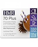 HMR 70 Plus Chocolate Shake and Pudding Mix, 18 Single-Serve Packets  