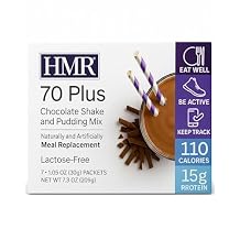 HMR 70 Plus Shake & Pudding Mix | Meal Replacement Powder | Lactose-Free | 15g Protein | Easy to Make | Low Calorie 7.35 Ounce Pack of 1, Chocolate