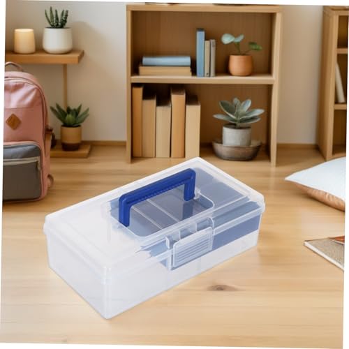Boîte de rangement plastique transparente pour accessoires de couture - 7