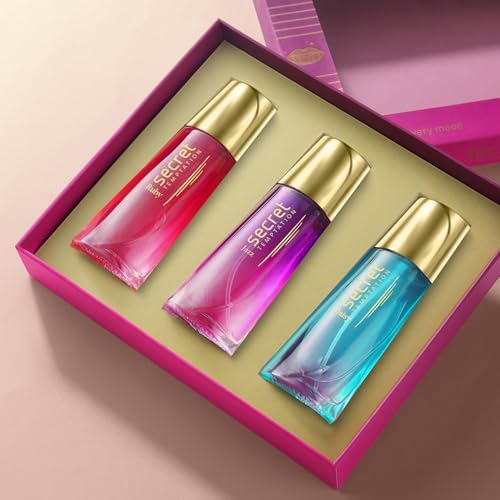 Secret Temptation Fragrance Gift Set With Ruby, Daisy, and Jazz Long Lasting Perfume for Women, Pack of 3 (30ml each)|Gift for Women|Luxury Perfume