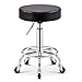 XBSXP Nähhocker auf Rad ， Werkbankhocker mit schwarzem Kunstledersitz ， Höhenverstellbar 45-55 cm ， Stützgewicht 160 kg ， Office Essentials Hocker für Friseur Friseur Tattoo Stühle Sitze