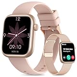 SLOKSFil Smartwatch donna, 1,85' Orologio Fitness con KI Quadrante, Frequenza Cardiaca, SpO2, Sonno, KI Q&A,110+ Sport Smartwatch con Chiamata, Notifiche Messaggi iOS Android (Oro rosa)