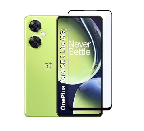 Image of DD SON Edge-To-Edge Protector Full Screen Coverage 11D Tempered Glass For OnePlus Nord CE 3 Lite (5G) (Pack Of 1)