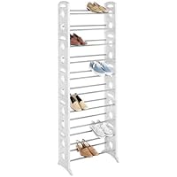 10-Tier 30-Pair Capacity Free-Standing Shoe Rack only
