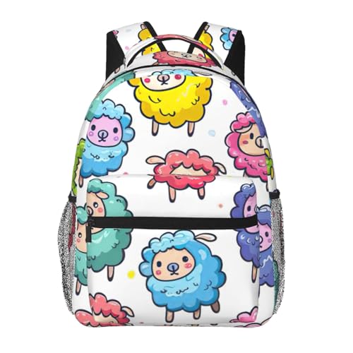 Mochila de senderismo EdWal con estampado de ovejas bolsa de viaje impermeable unisex