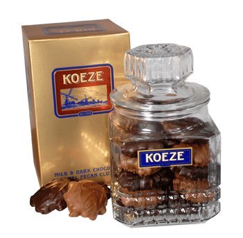 Milk & Dark Chocolate, Caramel, Pecan Clusters - 19.5 oz. Decanter