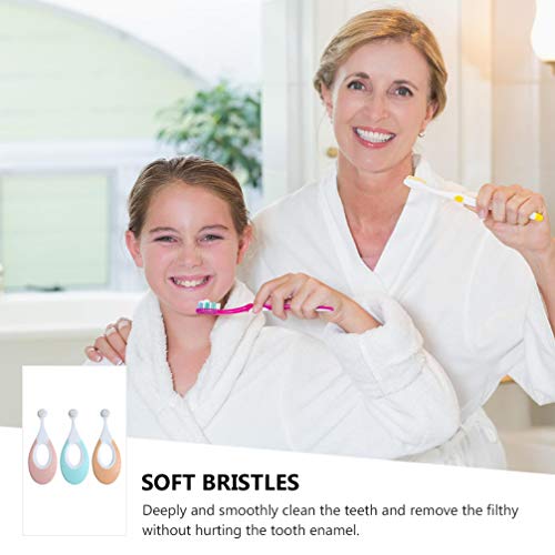 ULTECHNOVO Idade 1 Para 6 3Pcs Primeira Escova de Dentes Do Bebê Anos de Idade Proteção Escova De De