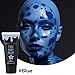 BOBISUKA Blue Face Body Paint, Oil-based Cream Painting Kit, Blendable Facepaint for Halloween Avatar Smurf Mystique Cosplay, Costume, Parties, Stage, Theater, SFX Special Effect Makeup（2.1 Fl.oz）