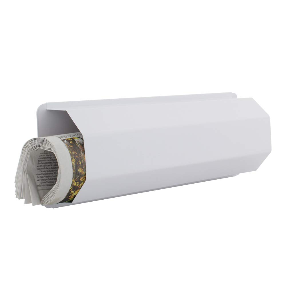 Rottner 3028 Pescara Boîte à journaux compatible avec toutes les boîtes aux lettres Blanc
