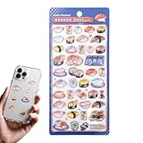 シール 可愛い 立体 ごほうびシール 柴犬 お寿司、漫画樹脂ステッカー 手帳デコレーション用かわいい犬デザイン DIYステッカー 携帯電話飾り用 DIY用 手帳用 貼り付け可能 手芸用品