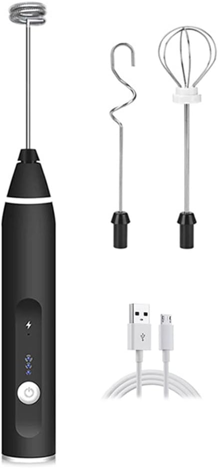 Electric Mixer 3-Speed Milk Frother Hand Blender/Stirrer Chargeable Eggbeater Mini Foamer (Color : B Size : As the picture shows) (A As the picture shows) (A As the picture shows)