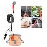 Portable Outdoor Camp Shower Camping Shower Pump Rechargeable Portable Shower Head for Camping Beach