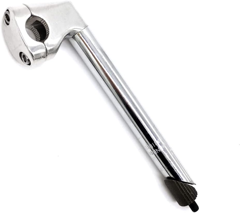 WEERAS Road Bike Stem Fixed Gear Bicycle Gooseneck Handlebar Stem 22.2x22.2x220mm Silver