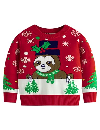 Image of Remimi Kids Christmas Sweater for Toddler Girls Boys Holiday Pullover Top